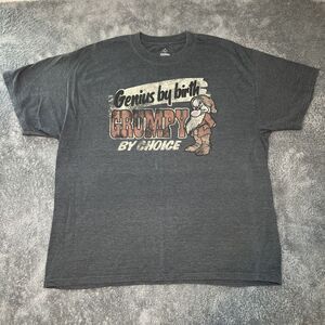 Grumpy Disneyland Resort Mens XL T Shirt "Genius by Birth , Grumpy by Choice"